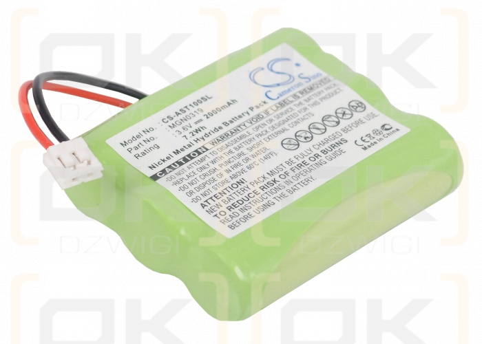 Ascom EFT20-R / MGN0319 2000mAh Ni-MH 3.6V (Cameron Sino)