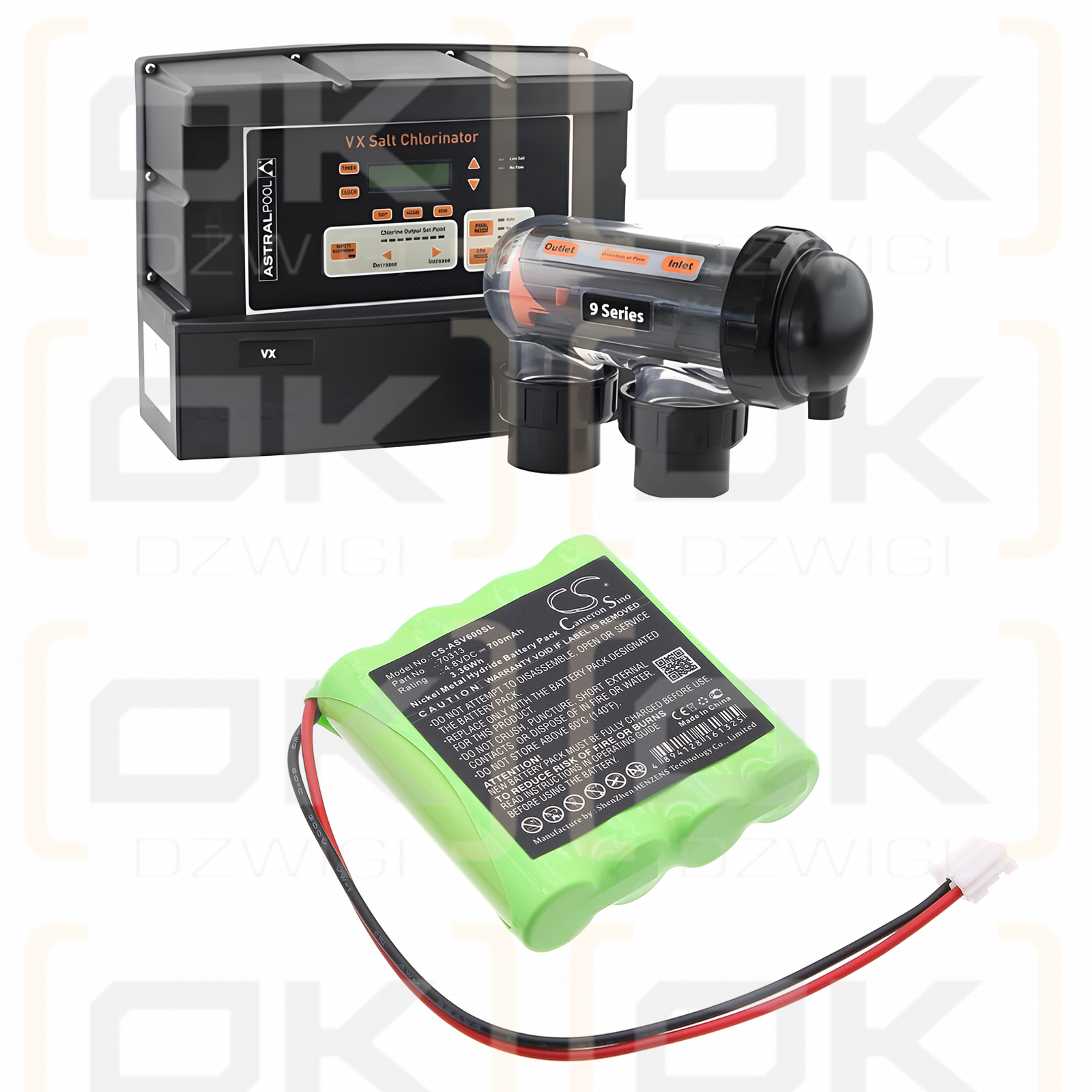 AstralPool VX 13T / 70313 700 mAh Ni-MH 4,8 V (Cameron Sino)