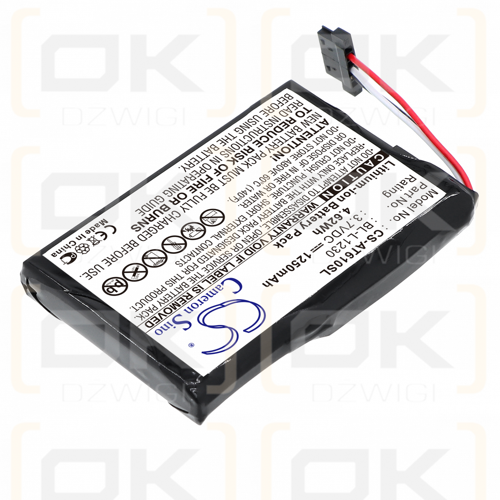 Airis T920EF / BL-L1230 1250 mAh Li-Ion 3,7 V (Cameron Sino)