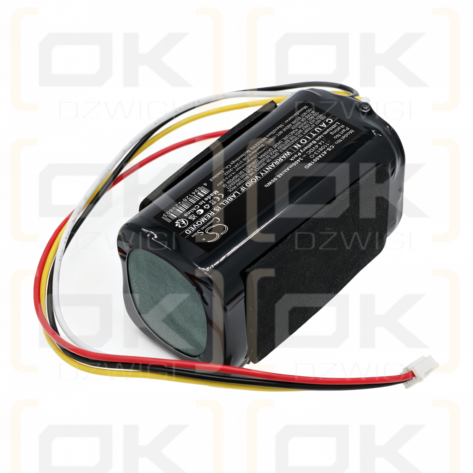 Replacement battery for Atmos Vivanotec Aspirator / 316.0100 3400 mAh Li-ion 14.4 V (Cameron Sino)