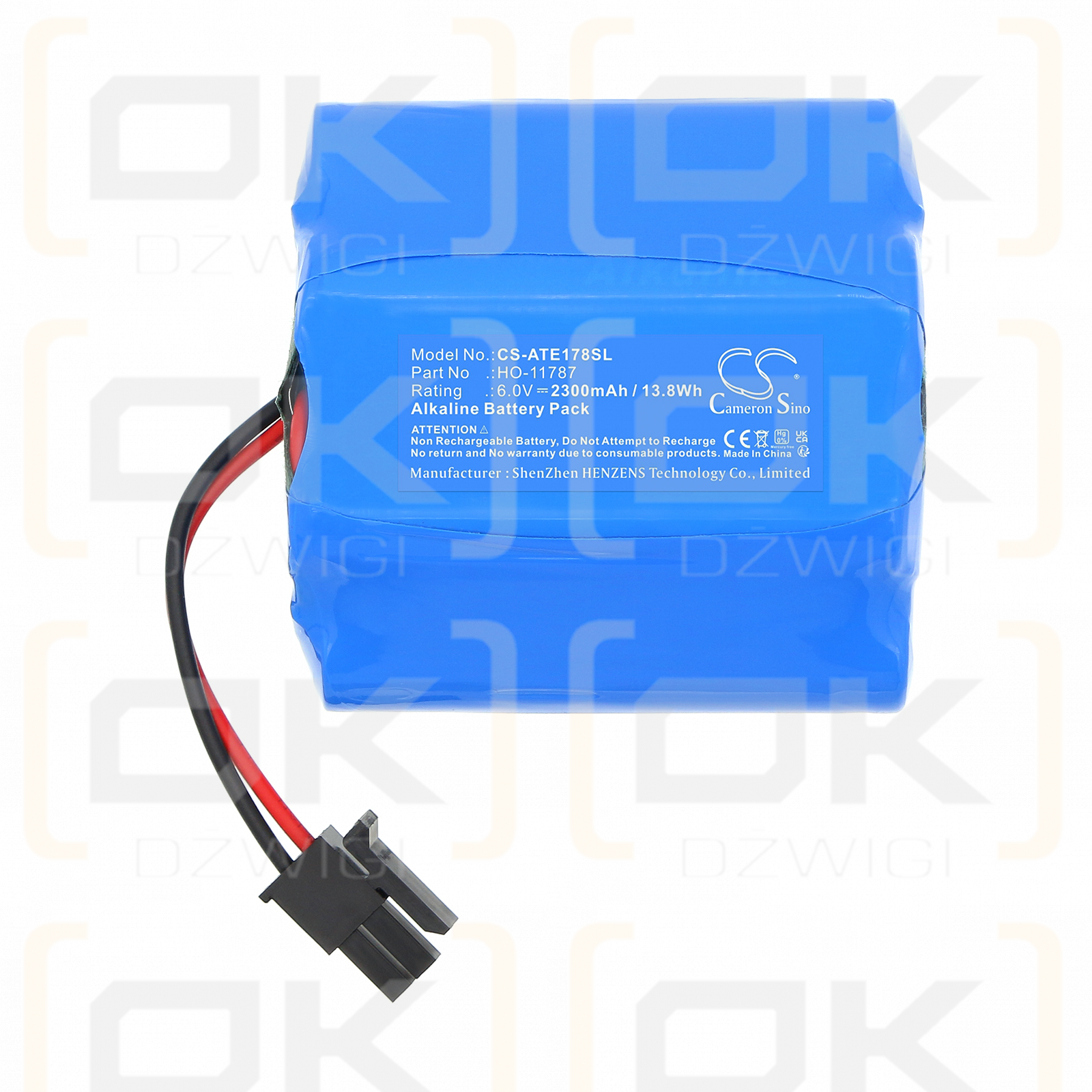 ATS Electro-Lube MD125 / HO-11787 2300mAh Alkaline 6.0V (Cameron Sino)
