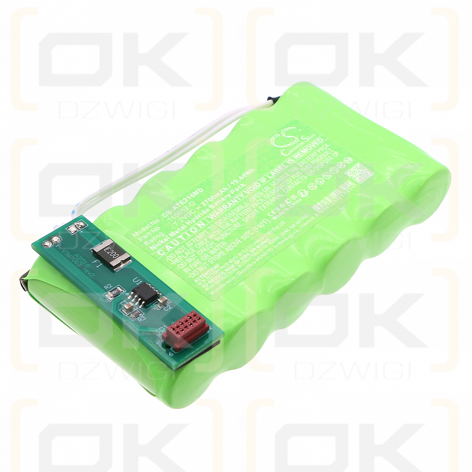 Aitecs 2016 Spritzenpumpe / 110652-O 2700 mAh Ni-MH 7,2 V (Cameron Sino)