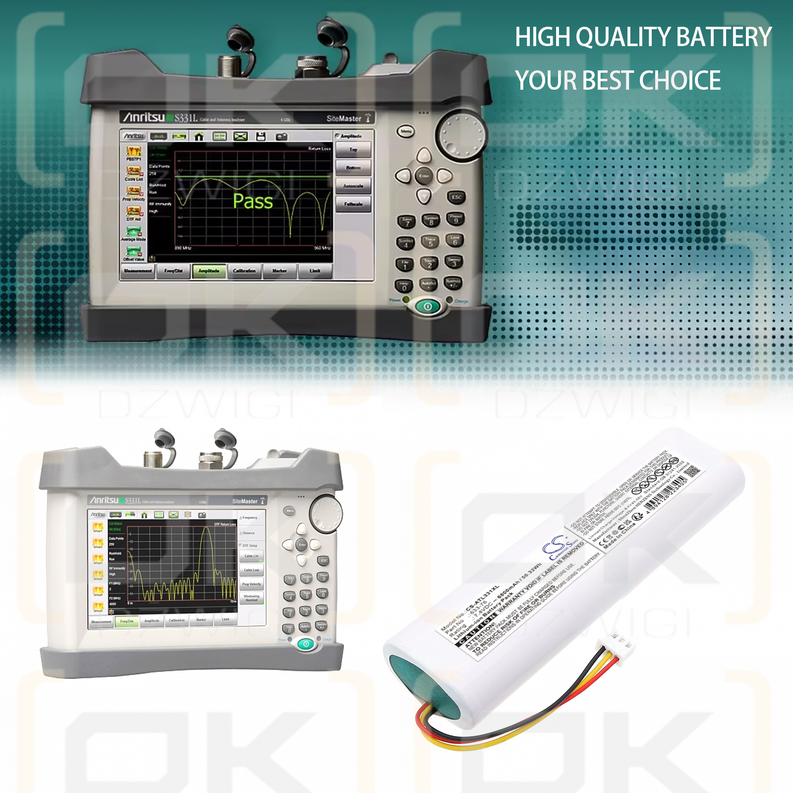 Anritsu S331L / 633-76 6800 мАч Li-ion 7.4 В (Cameron Sino)