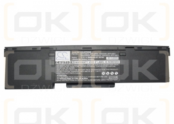 Acer Aspire 1524WLMi-XPH / BTP-55E3 6600mAh Li-ion 14.8V (Cameron Sino)