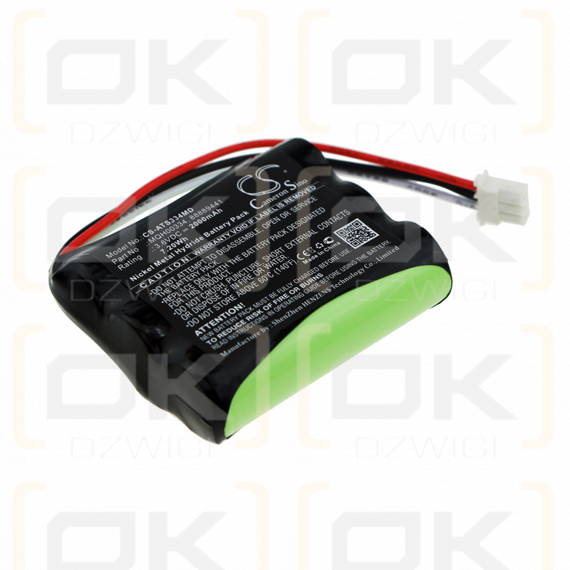 ATYS Monitor Systolique Systoe / MQH00334 2000mAh Ni-MH 3.6V (Cameron Sino)