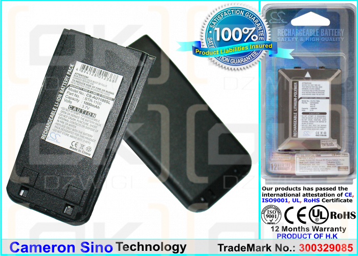 Bateria zamienna do AudioVox CDM-130 / BTR1100 1000 mAh Li-ion 3.7 V (Cameron Sino)