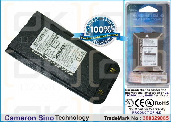 Bateria zamienna do AudioVox CDM-130 / BTR1100 1500 mAh Li-ion 3.7 V (Cameron Sino)