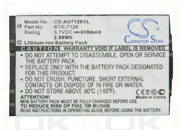 Audiovox CDM-8074 / BTR-7126 800mAh Li-ion 3.7V (Cameron Sino)