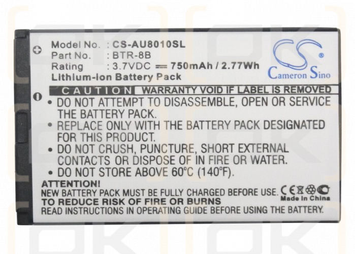 Bateria zamienna do USCellular Lar Screen / BTR8635B 750 mAh Li-ion 3.7 V (Cameron Sino)
