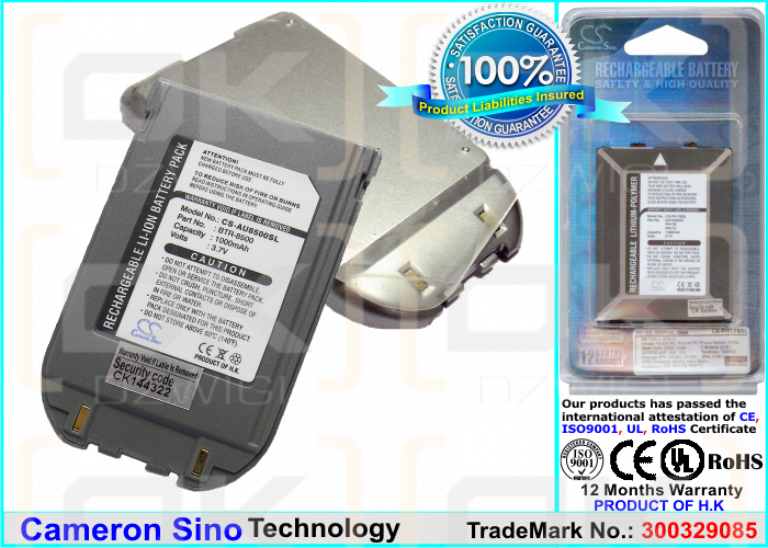 Bateria zamienna do AudioVox CDM-8500 / BTR-8500 1000 mAh Li-ion 3.7 V (Cameron Sino)
