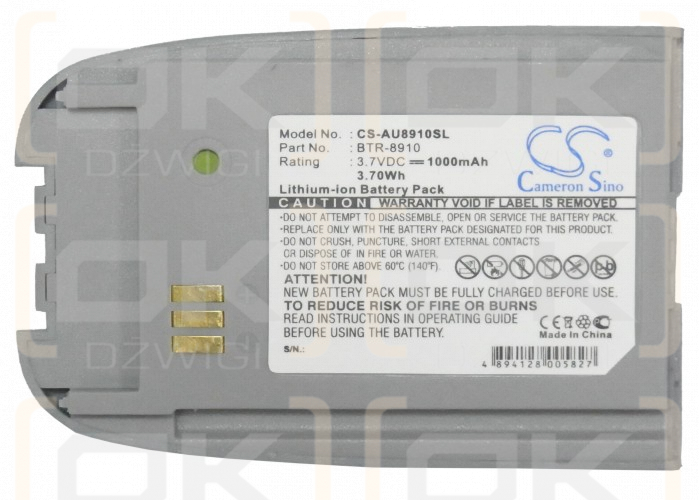 Bateria zamienna do AudioVox Flasher V7 / BTR-8910 1000 mAh Li-ion 3.7 V (Cameron Sino)