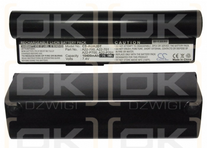 Asus Eee PC P900 / A22-700 10400 mAh Li-Ion 7,4 V (Cameron Sino)