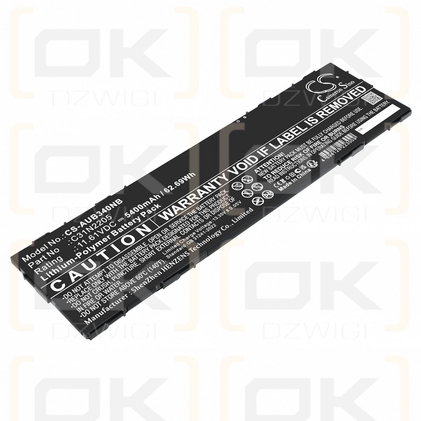 Asus Flip CX3401FBA / 0B200-04010000 5400 mAh Li-Polymer 11,61 V (Cameron Sino)