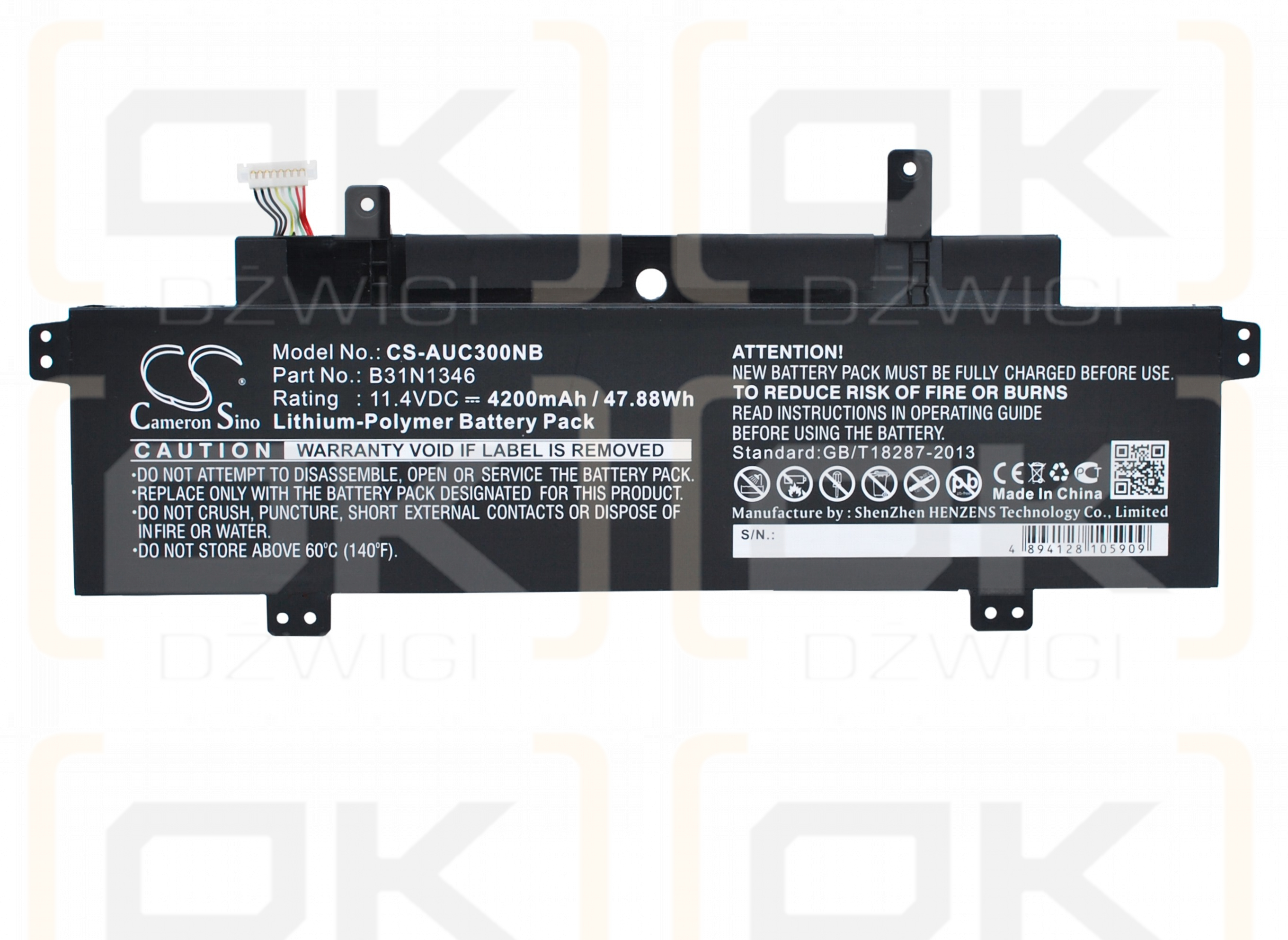 Asus Chromebook C300MA-DB01 / B31N1346 4200mAh Li-Polímero 11.4V (Cameron Sino)