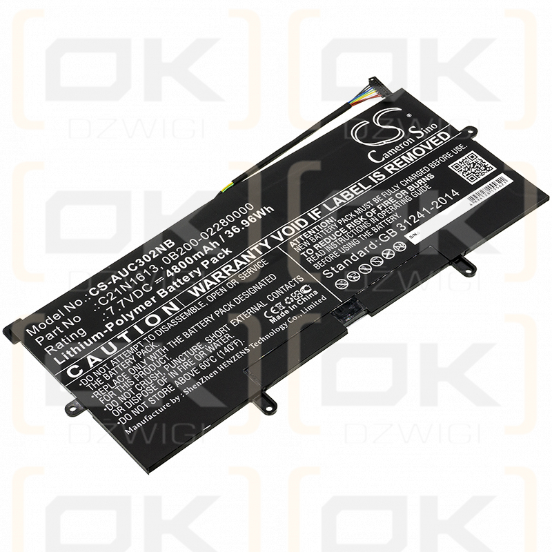 Asus C302CA-1A / C21N1613 4800mAh Li-Polímero 7.7V (Cameron Sino)