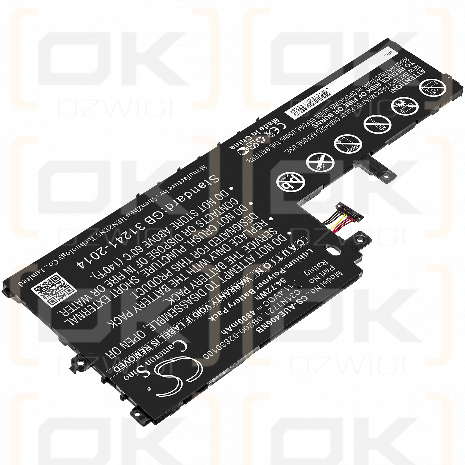 Asus E406SA / C31N1721 4800mAh Li-Polímero 11.4V (Cameron Sino)