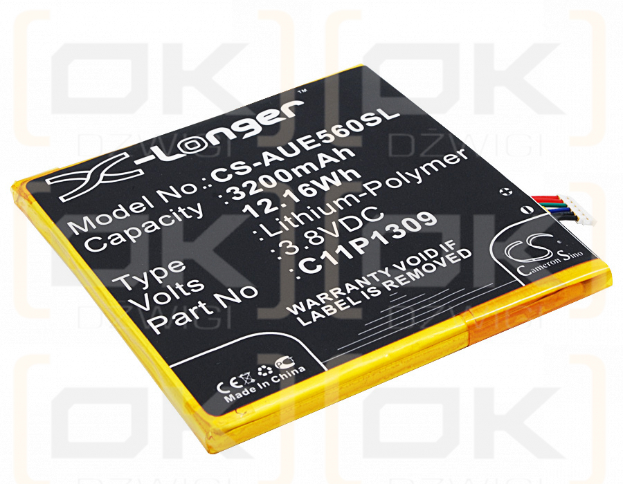 Asus K00G / C11P1309 3200 mAh Li-Polymer 3,8 V (Cameron Sino)