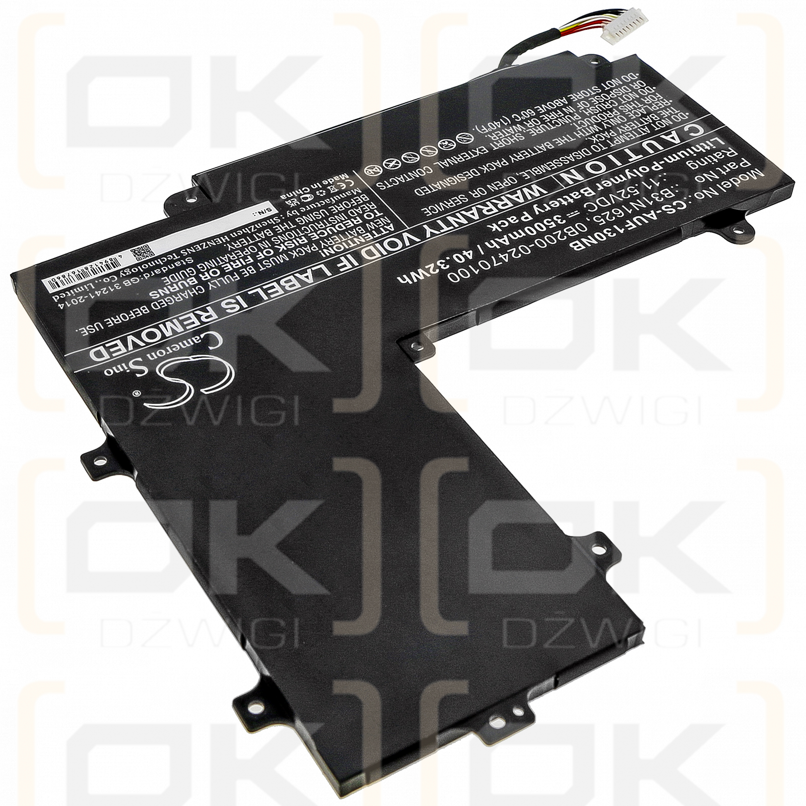 Asus TP203NAH-BP098T / B31N1625 3500mAh Li-Polímero 11.52V (Cameron Sino)