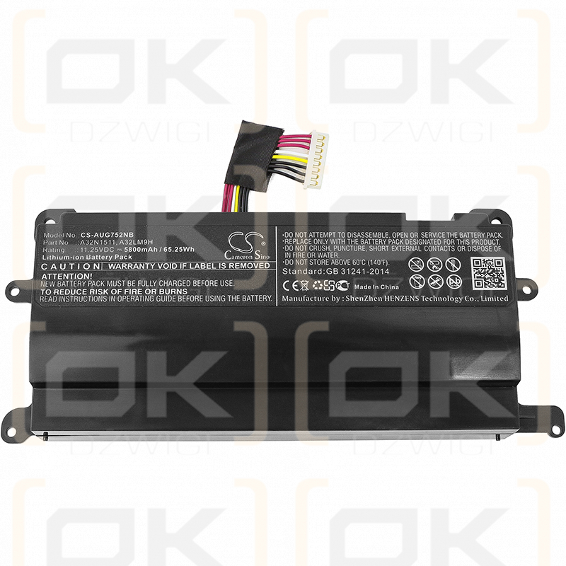 Asus ROG GFX72VY6820 / A32N1511 5800 mAh Li-Ion 11,25 V (Cameron Sino)