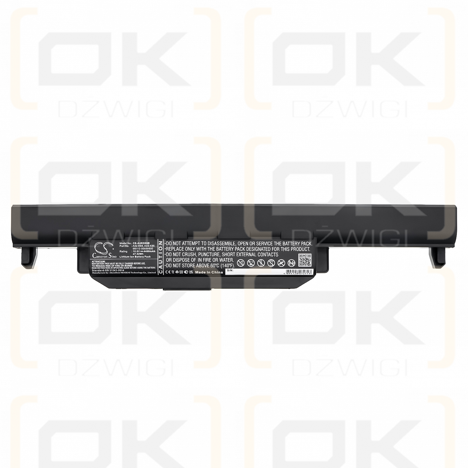 Asus X75V / A32-K55 4400mAh Li-ion 10.8V (Cameron Sino)