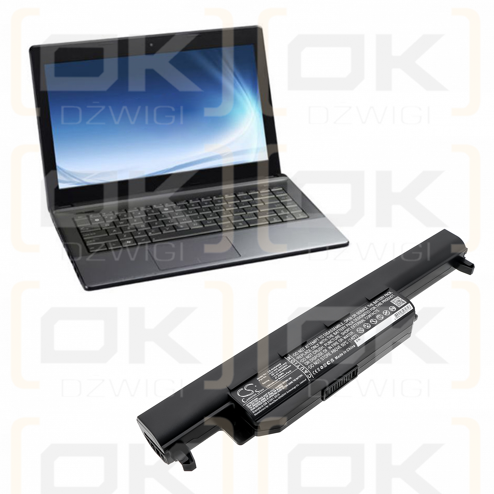 Asus X75V / A32-K55 4400mAh Li-ion 10.8V (Cameron Sino)