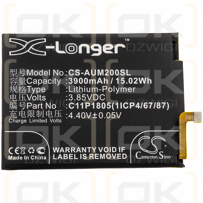 Asus ZB633KL / C11P1805(1ICP4/67/87) 3900 mAh Li-Polymer 3,85 V (Cameron Sino)