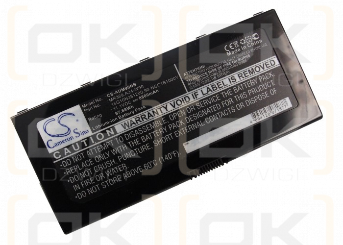 Asus W90vp-x2 / MR369 8800 mAh Li-ion 11.1 V (Cameron Sino)