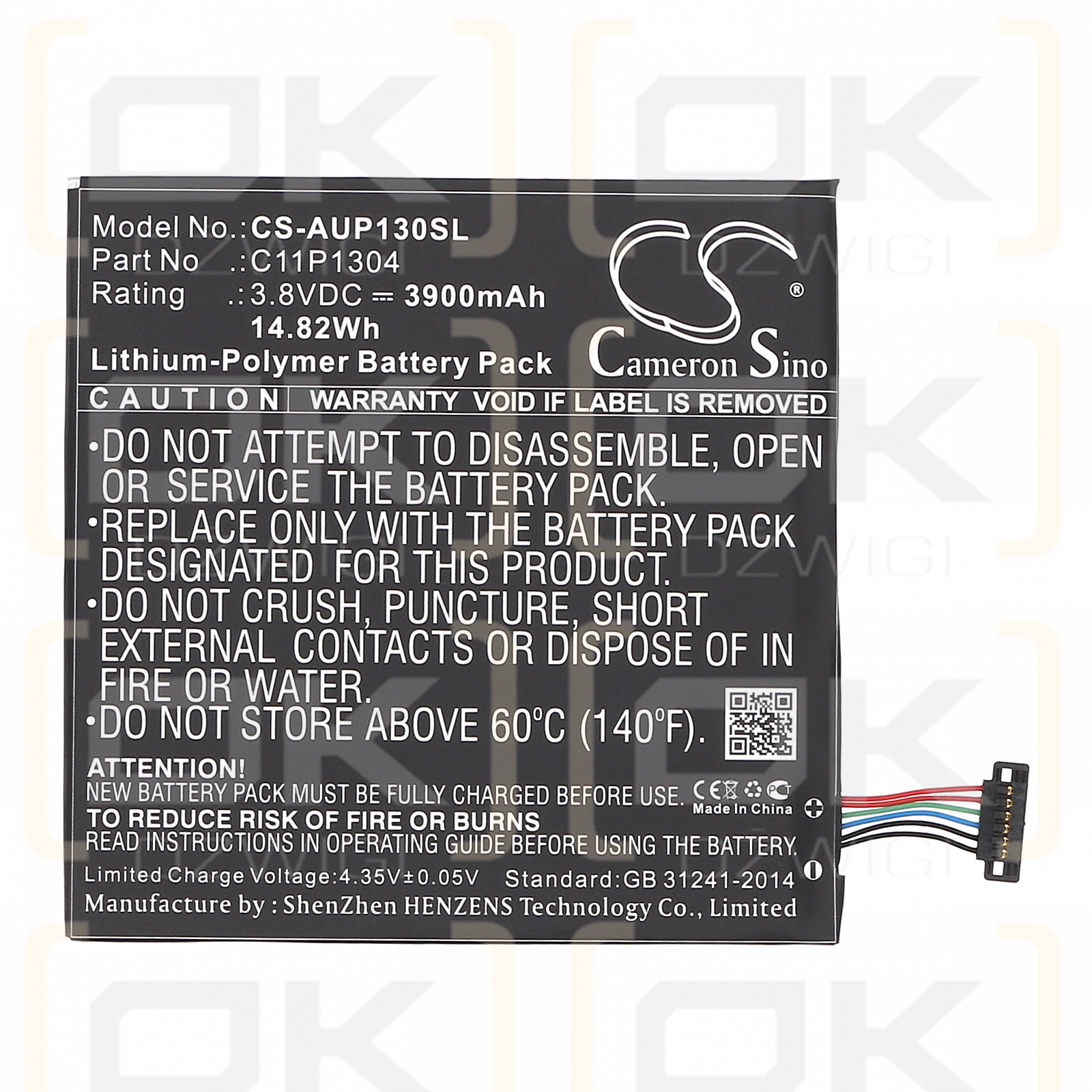Asus Me176 / C11P1304 3900mAh Li-Polímero 3.8V (Cameron Sino)