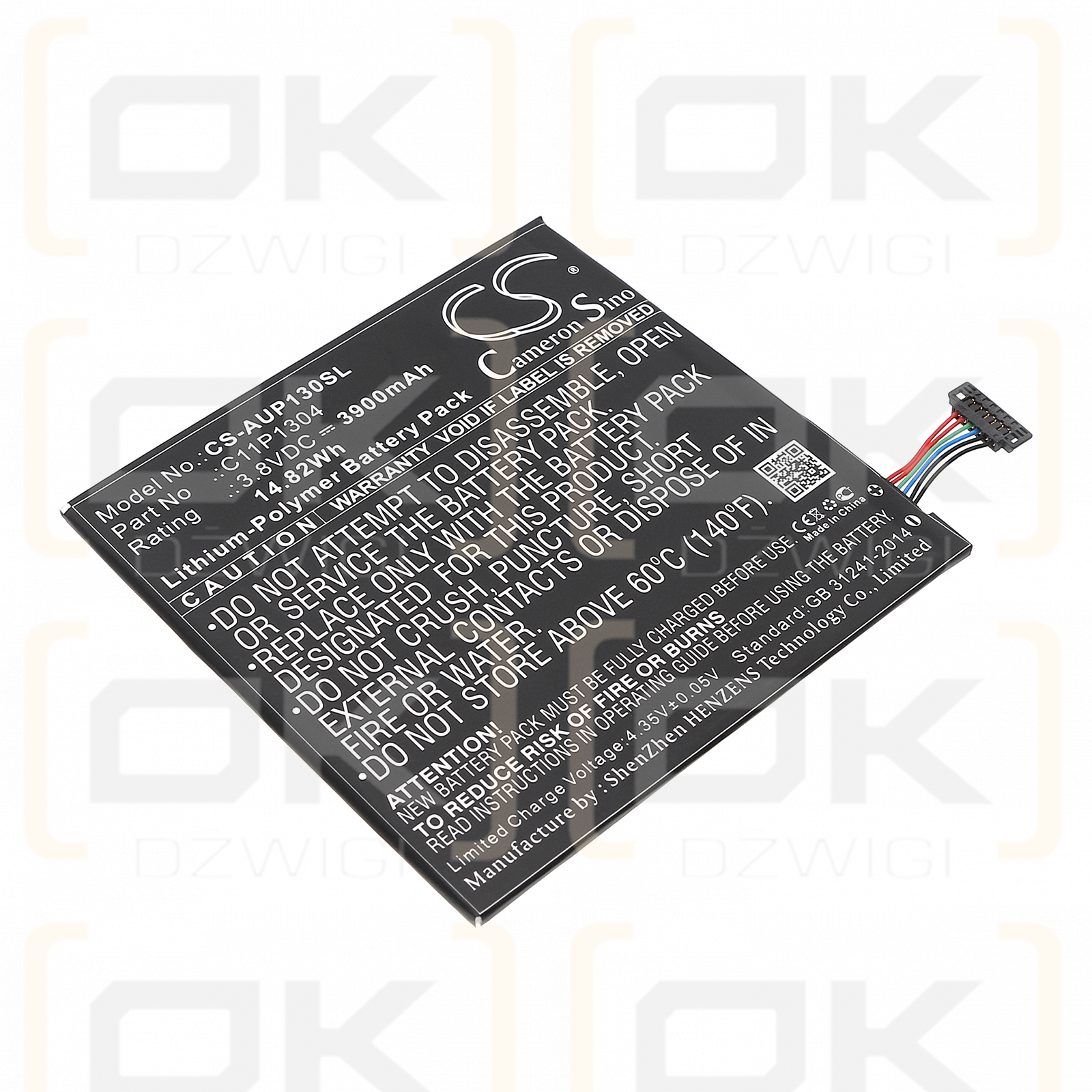 Asus Me176 / C11P1304 3900mAh Li-Polímero 3.8V (Cameron Sino)