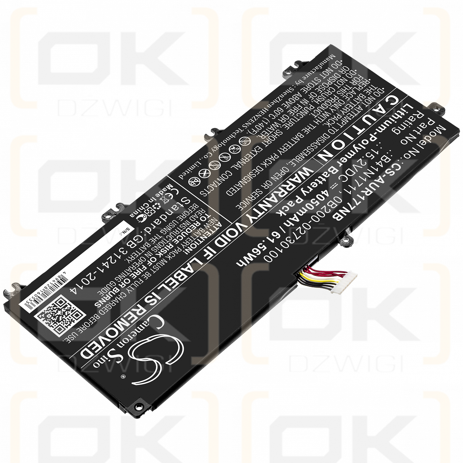 Asus ROG Strix GL503GE-EN034T / B41N1711 4050 mAh Li-Polymer 15,2 V (Cameron Sino)