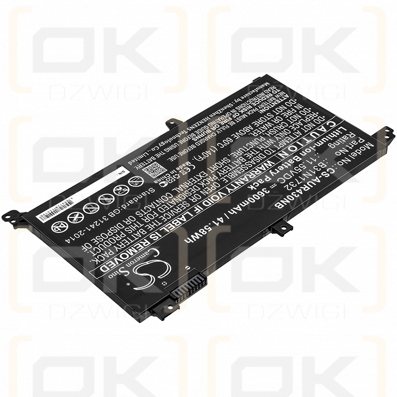 Asus VivoBook S14 S430FNEB041T / B31N1732 3600 mAh Li-Ion 11,55 V (Cameron Sino)