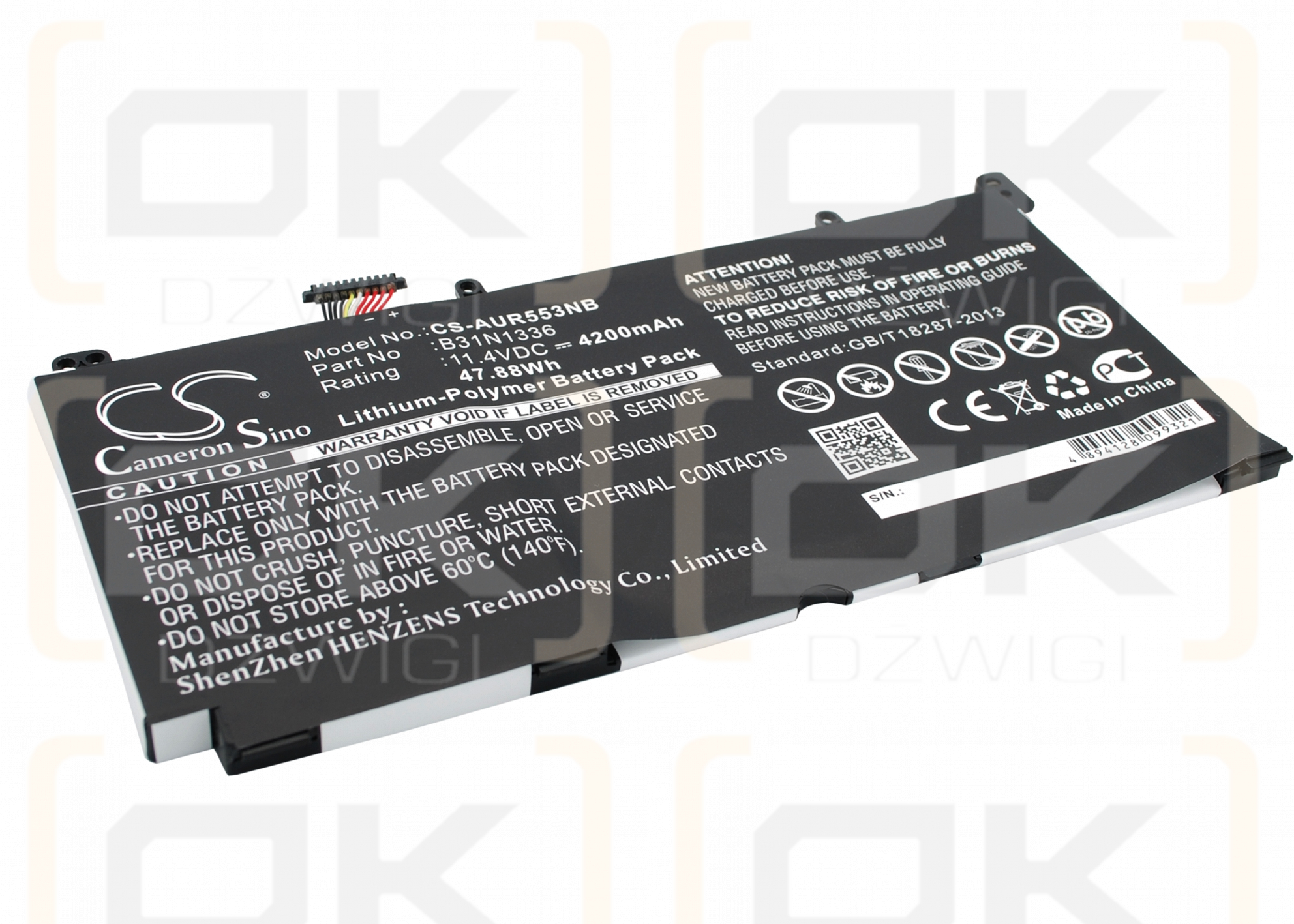 Asus VIVOBOOK S551LB-CJ026H / B31N1336 4200mAh Li-Polímero 11.4V (Cameron Sino)