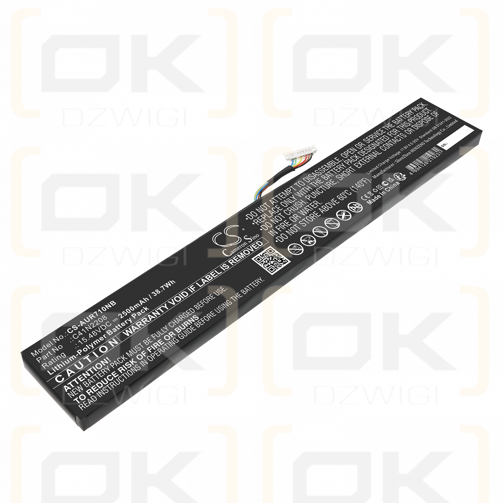 Asus ROG Ally (2023) RC71L NR2301L / C41N2208 2500mAh Li-Polymer 15.48V (Cameron Sino)