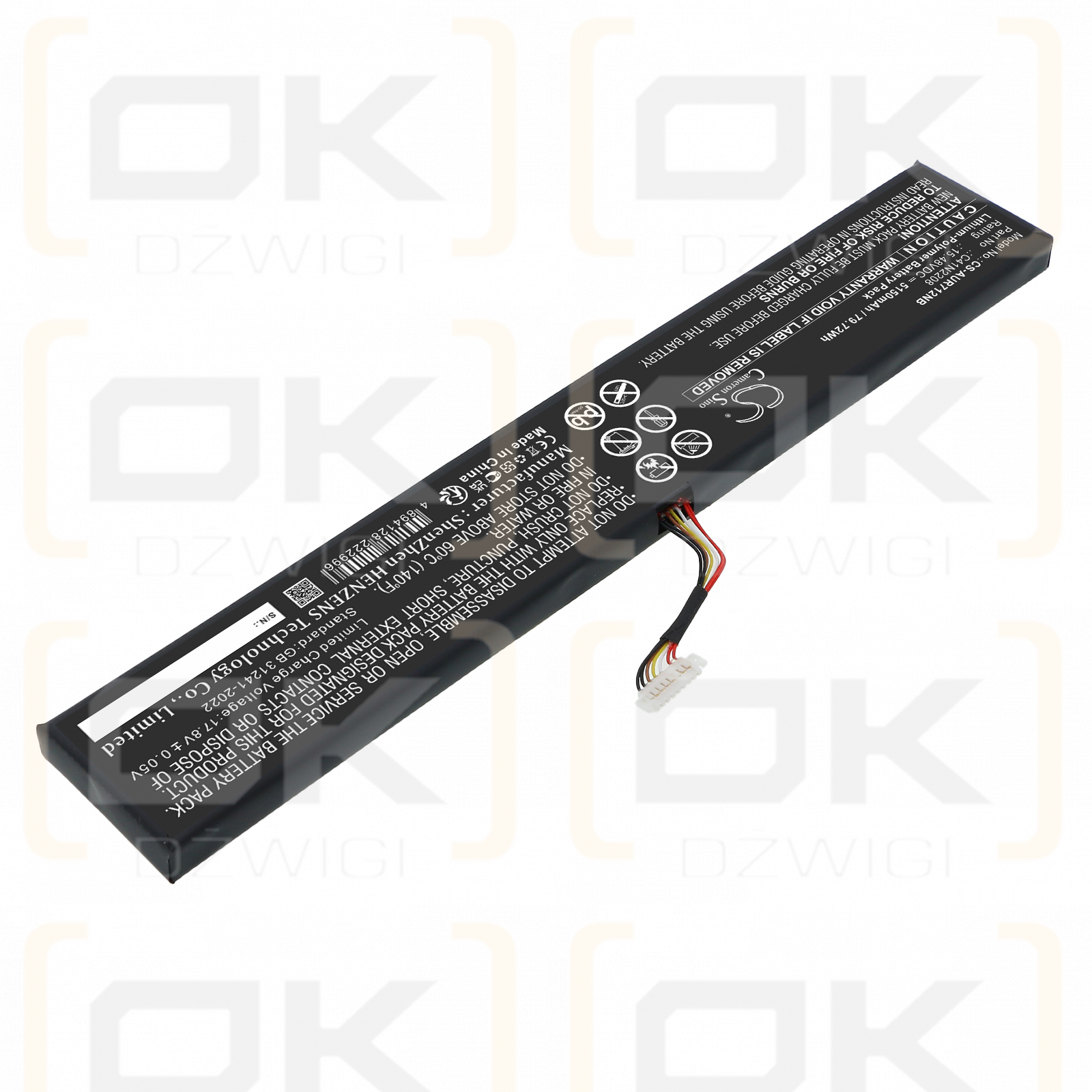 Asus Rog AllY CONSOLE 2023 / C41N2208 5150 mAh Li-Polymer 15,48 V (Cameron Sino)