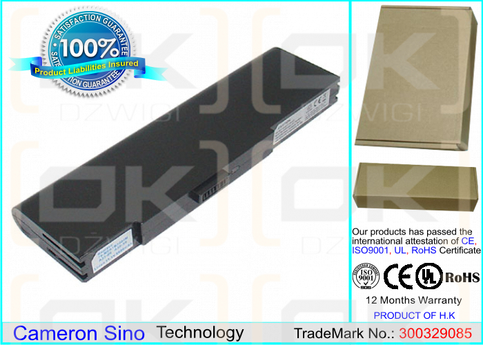 Asus S6Fm / A31-S6 6600 mAh Li-Ion 11,1 V (Cameron Sino)