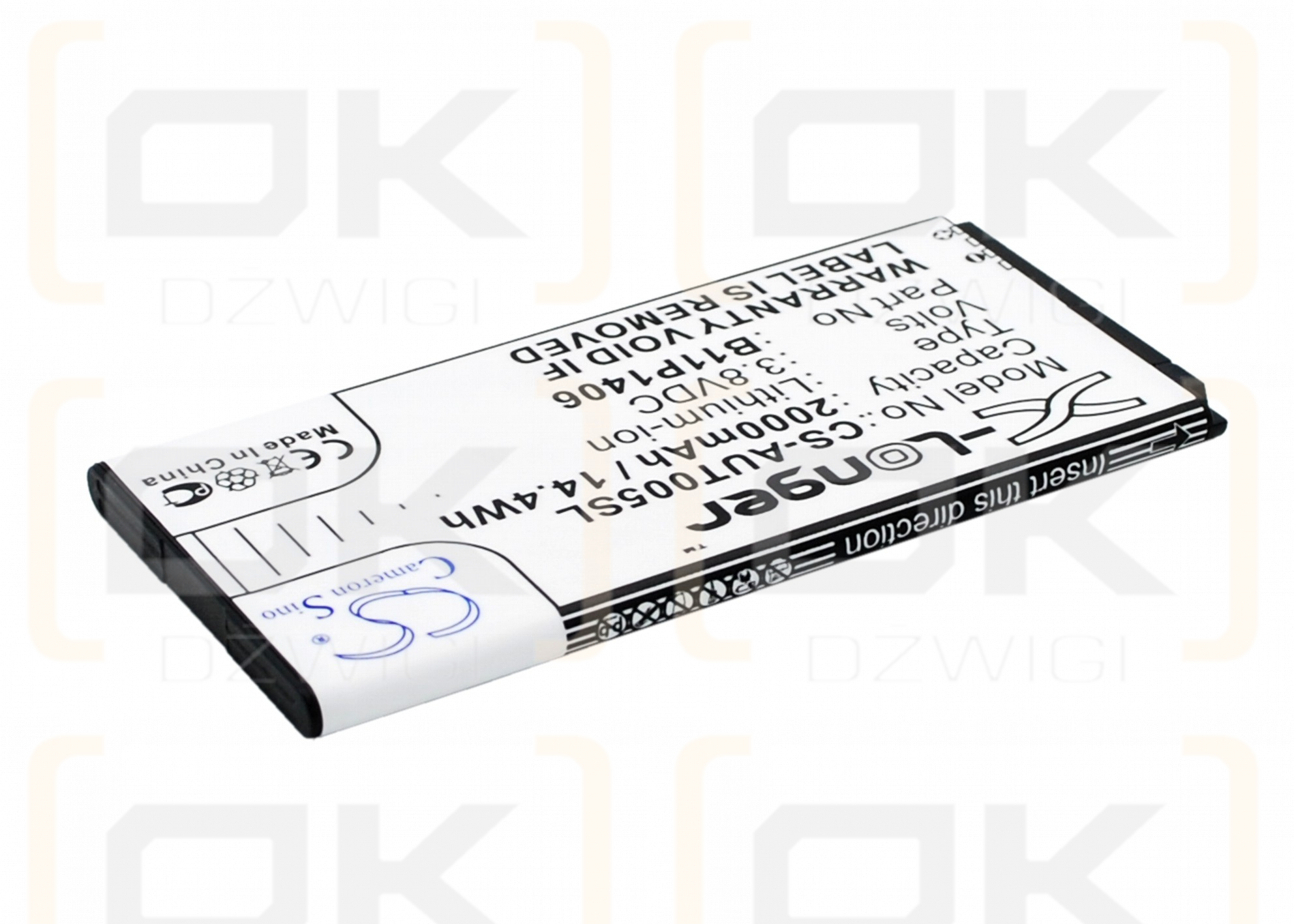 Asus T00S / B11P1406 2000mAh Li-ion 3.8V (Cameron Sino)