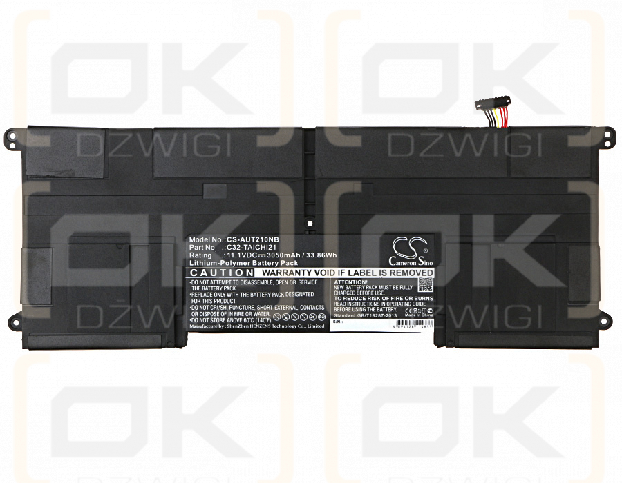 Asus Taichi 21-3568A / C32-TAICHI21 3050mAh Li-Polímero 11.1V (Cameron Sino)