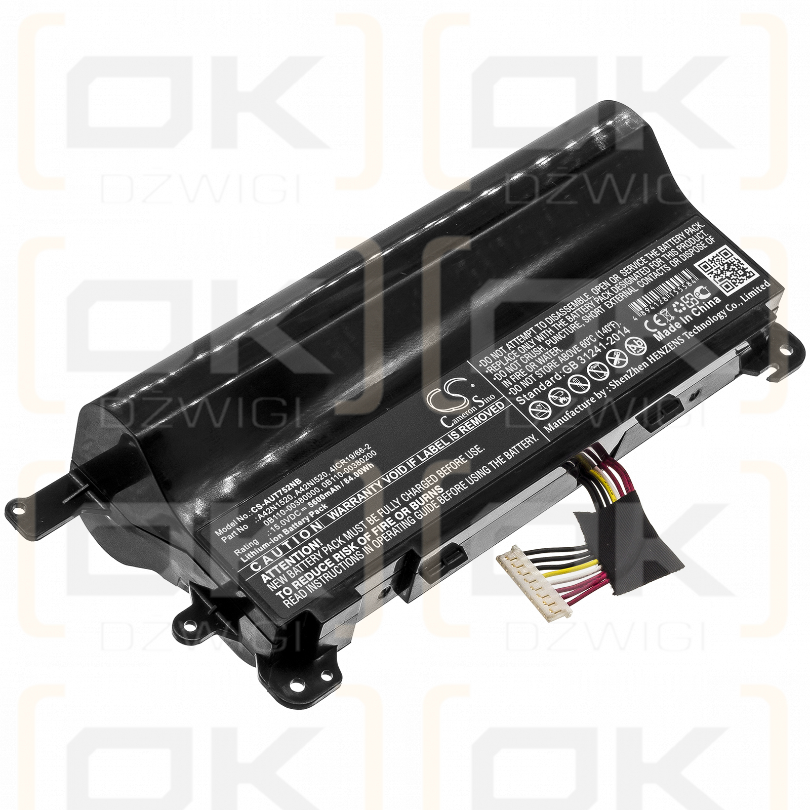 Asus G752VY / A42N1520 5600mAh Li-ion 15.0V (Cameron Sino)