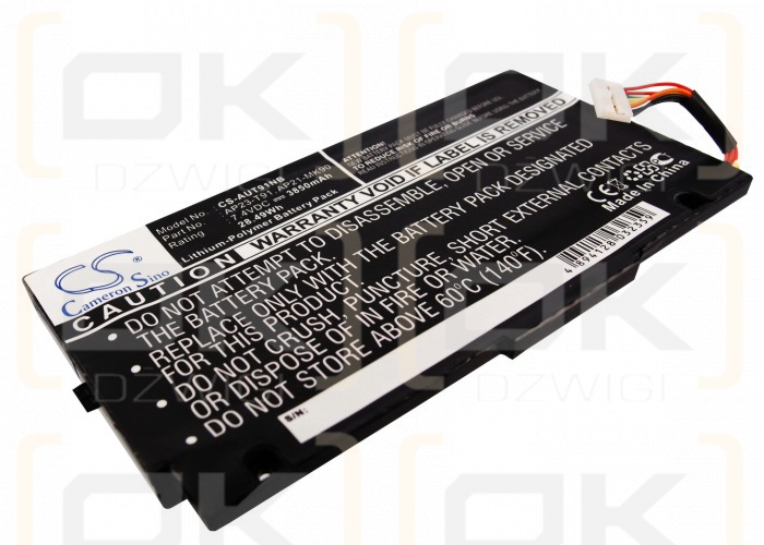 Ersatzakku für Asus Eee PC MK90H / AP23-T91 3850 mAh Li-Polymer 7,4 V (Cameron Sino)