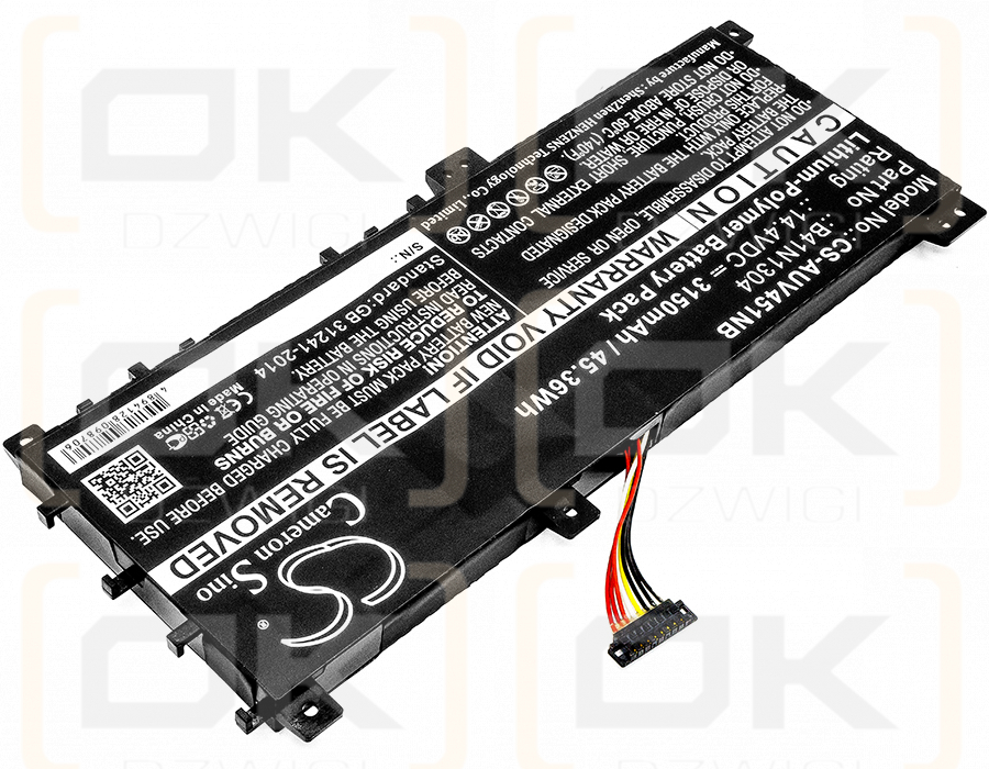 Asus VivoBook V451LA-DS51T / B41N1304 3150mAh Li-Polímero 14.4V (Cameron Sino)