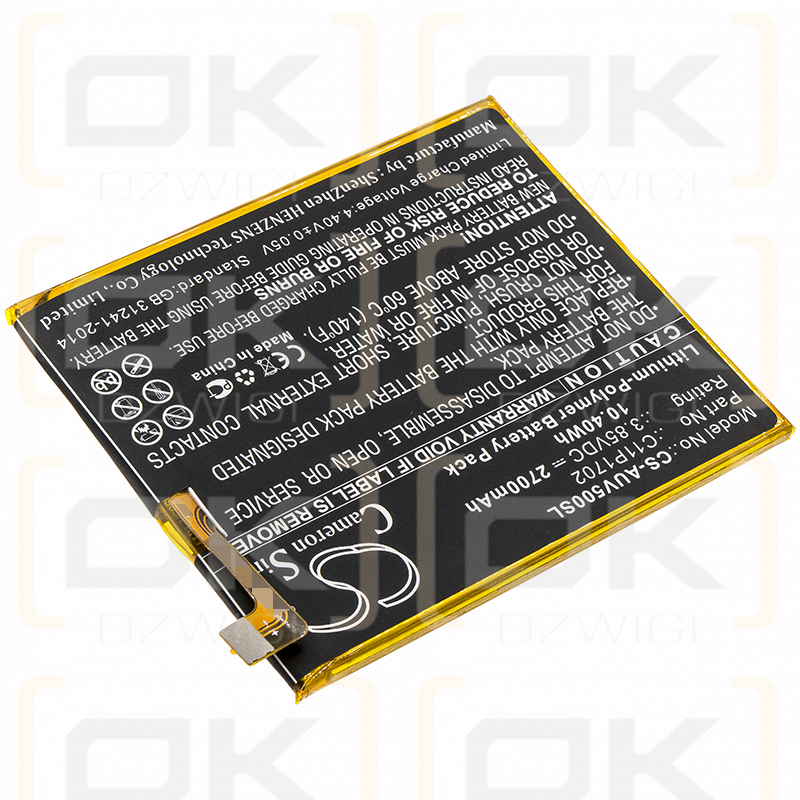 Asus A009 / C11P1702 2700 mAh Li-Polymer 3,85 V (Cameron Sino)