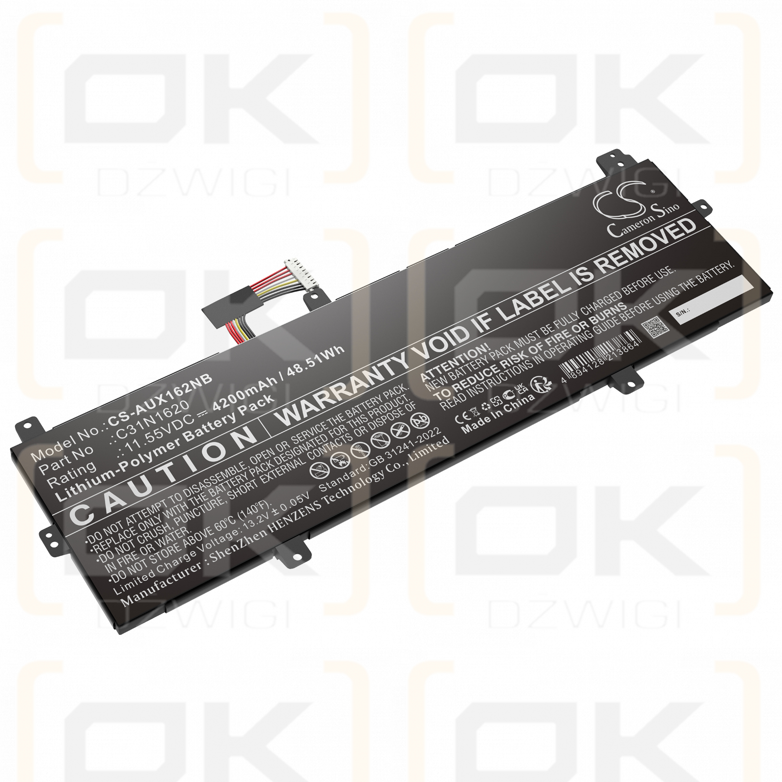 Asus ux430uar / 0B200-02370000 4200mAh Li-Polymer 11.55V (Cameron Sino)