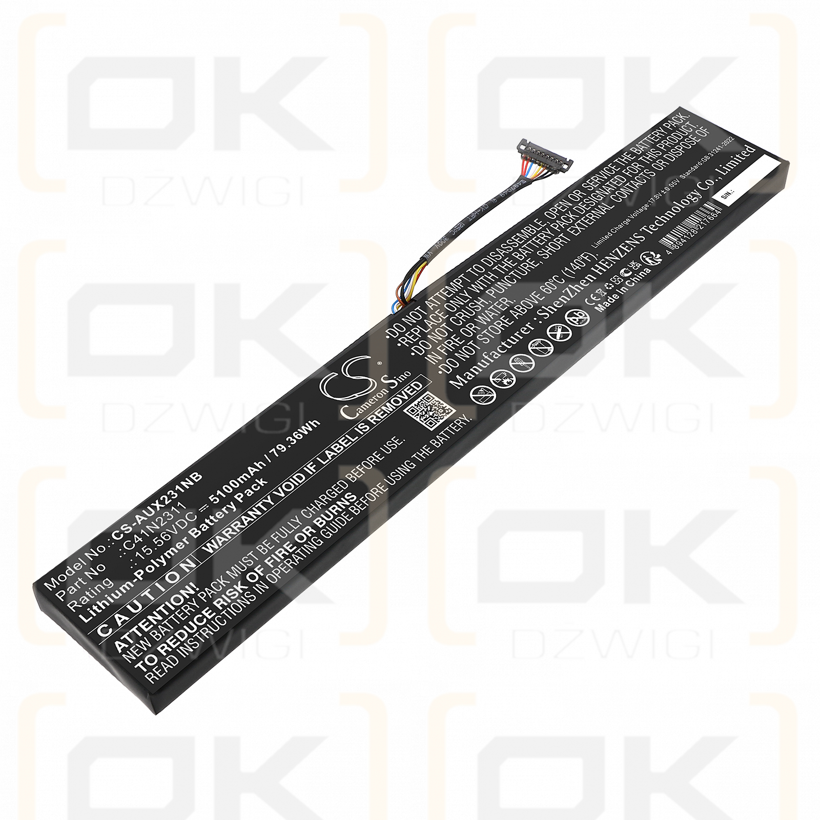 Asus ROG Ally X / 0B200-04560000 5100 mAh Li-Polymer 15,56 V (Cameron Sino)