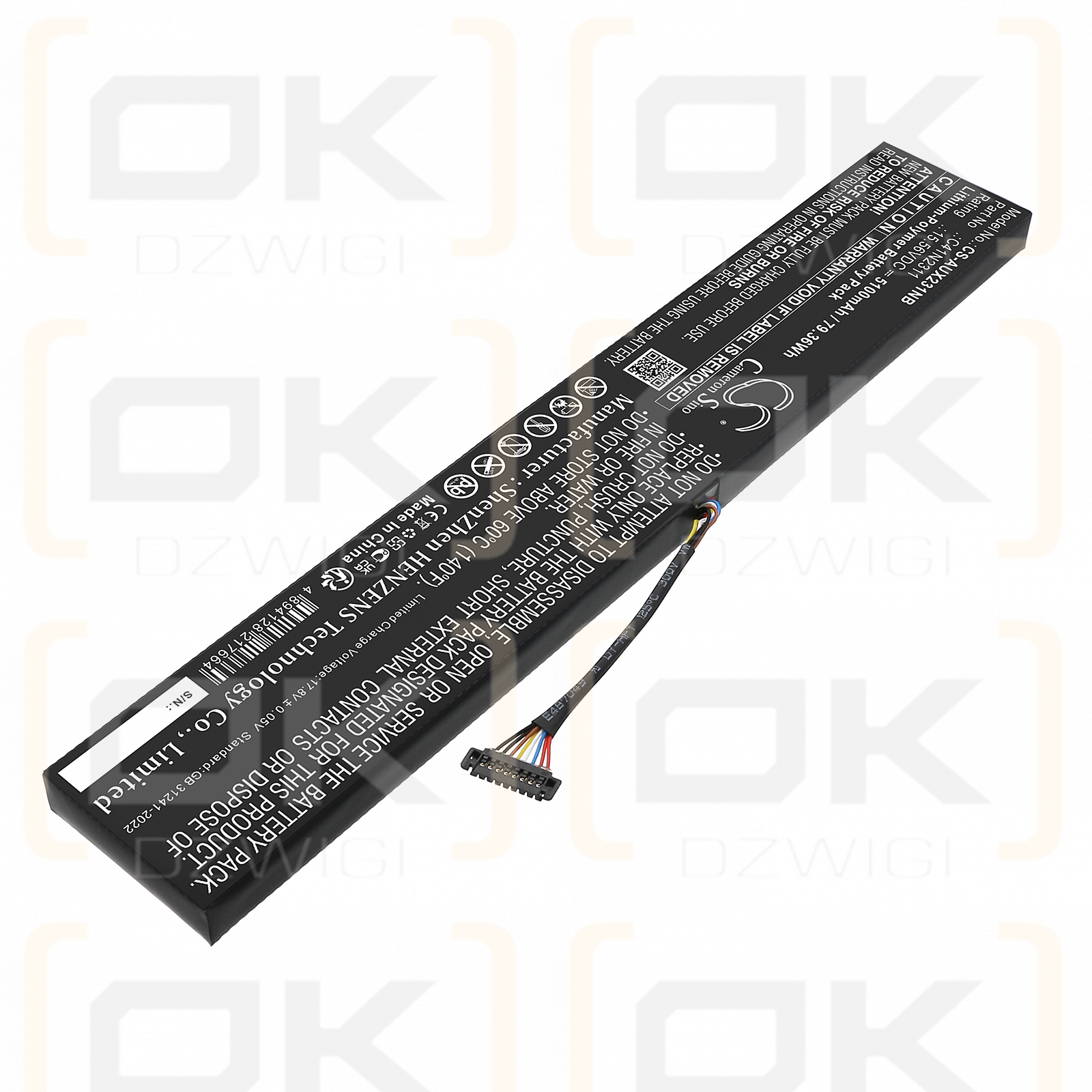 Asus ROG Ally X / 0B200-04560000 5100 mAh Li-Polymer 15,56 V (Cameron Sino)