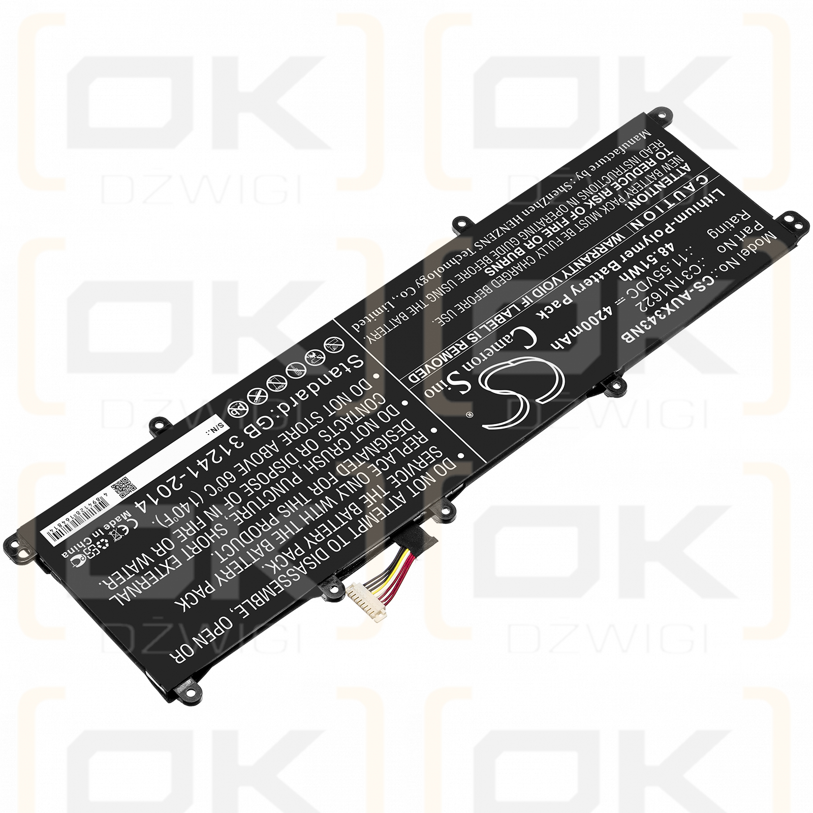 Asus UX530UX-2B / C31N1622 4200 mAh Li-Polymer 11,55 V (Cameron Sino)