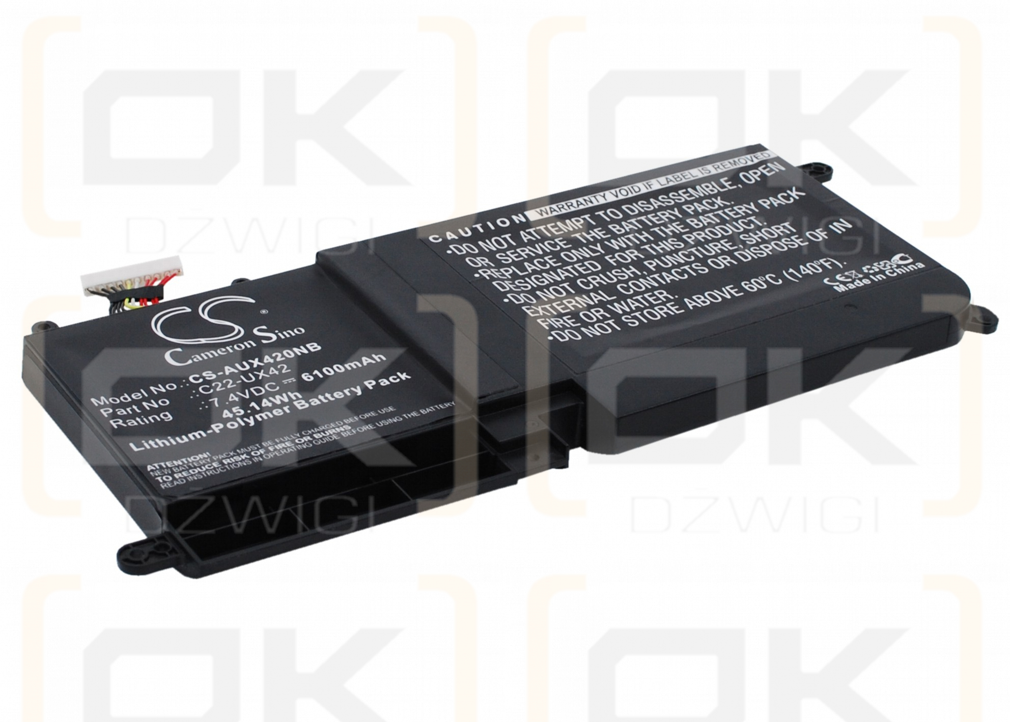 Asus Zenbook UX42VS / C22-UX42 6100 mAh Li-Polymer 7.4 V (Cameron Sino)