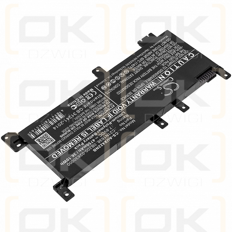 Asus X442UR-FA058T / C21N1638 4750 mAh Li-Polymer 7,6 V (Cameron Sino)