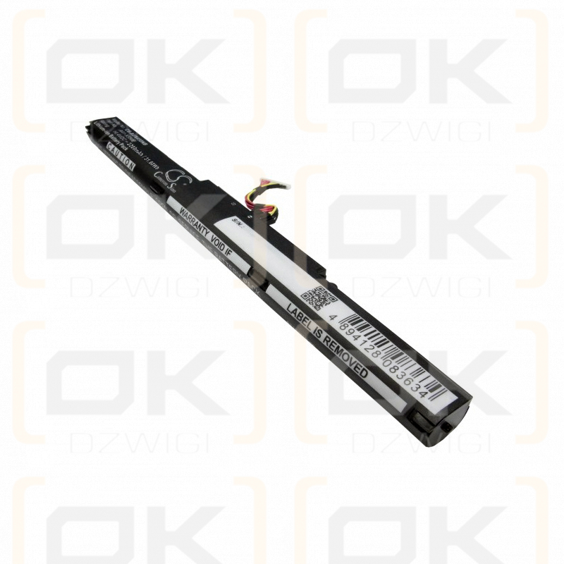 Asus VivoBook X751SV-TY095C / A41-X550E 2200 mAh Li-Ion 14,4 V (Cameron Sino)