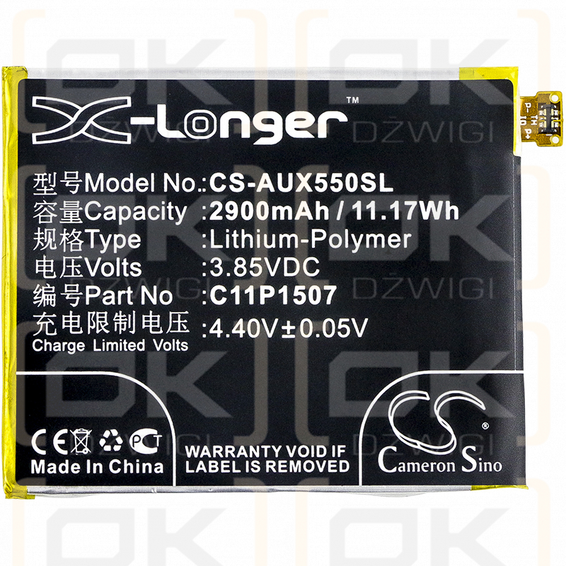 Asus ZX551ML ZX550M / C11P1507 2900mAh Li-Polymer 3.85V (Cameron Sino)