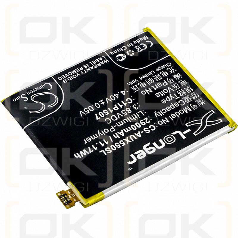 Asus ZX551ML ZX550M / C11P1507 2900mAh Li-Polymer 3.85V (Cameron Sino)